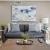 a living room with a couch and a coffee table